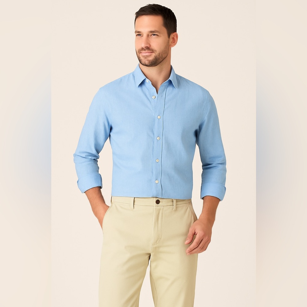 Tommy Bahama Khaki Flat-Front Relaxed Chino Pants - Size 35x30